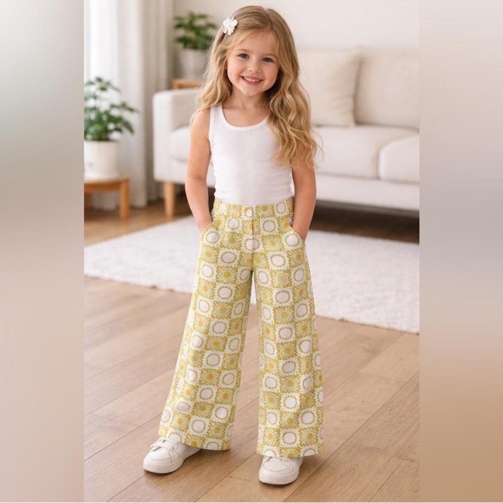 Kids Bundle 3 for $35 - Grayson Threads Pink and Green Floral Pants